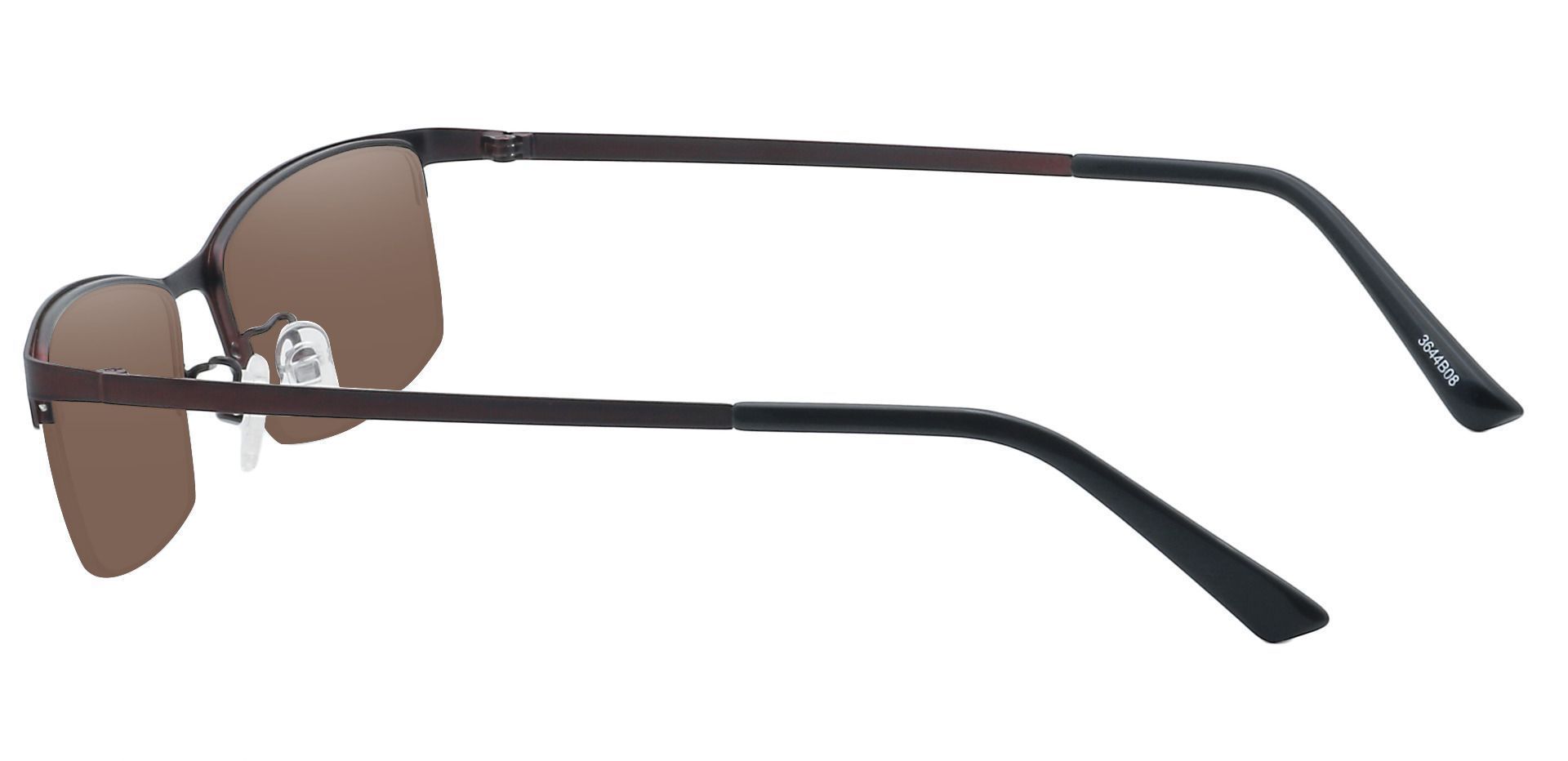 Parsley Rectangle Non-Rx Sunglasses -  Brown Frame With Brown Lenses