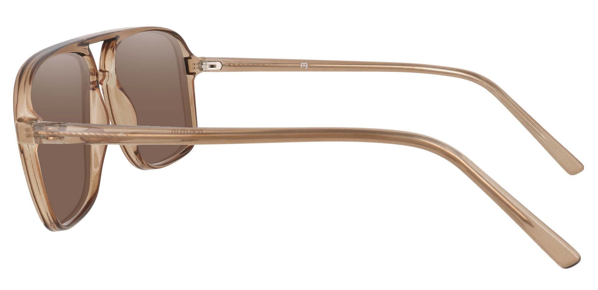 Atwood Aviator Lined Bifocal Sunglasses Brown Frame With Brown Lenses Men's Sunglasses