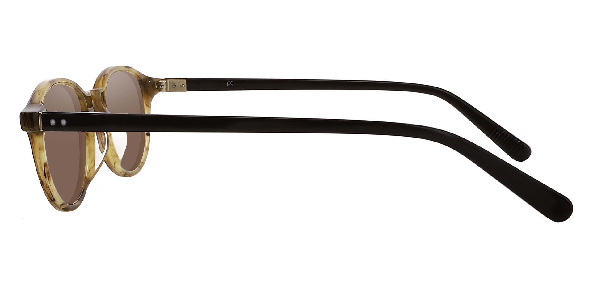 Avon Oval Prescription Sunglasses - Brown Frame With Brown Lenses