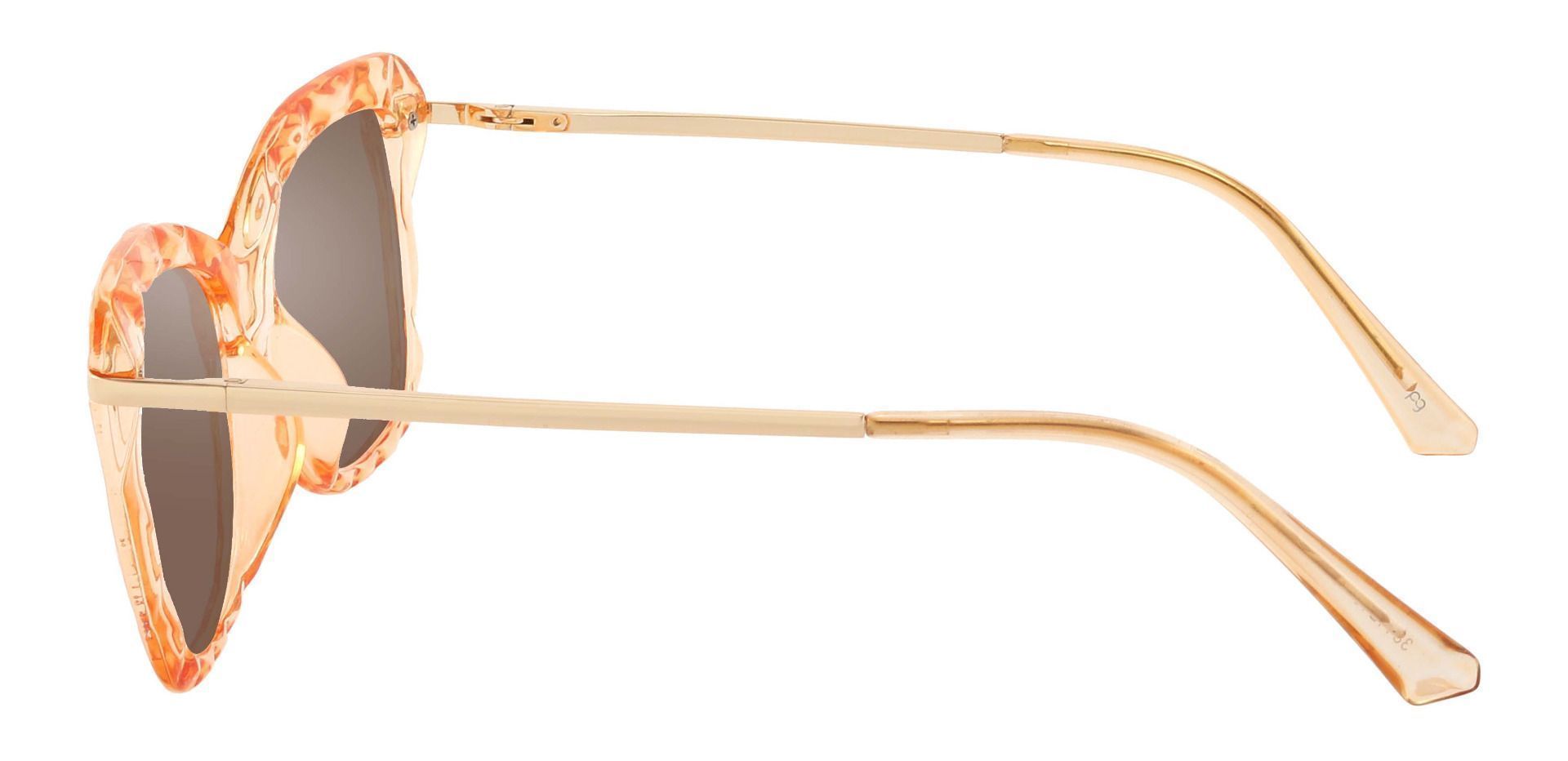 Shoshanna Rectangle Prescription Sunglasses - Brown Frame With Brown Lenses