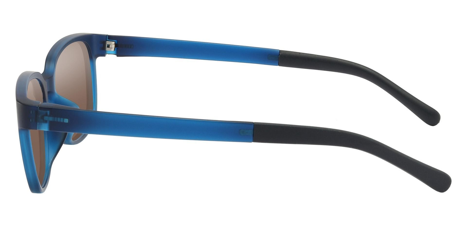 Orchard Rectangle Non-Rx Sunglasses - Blue Frame With Brown Lenses