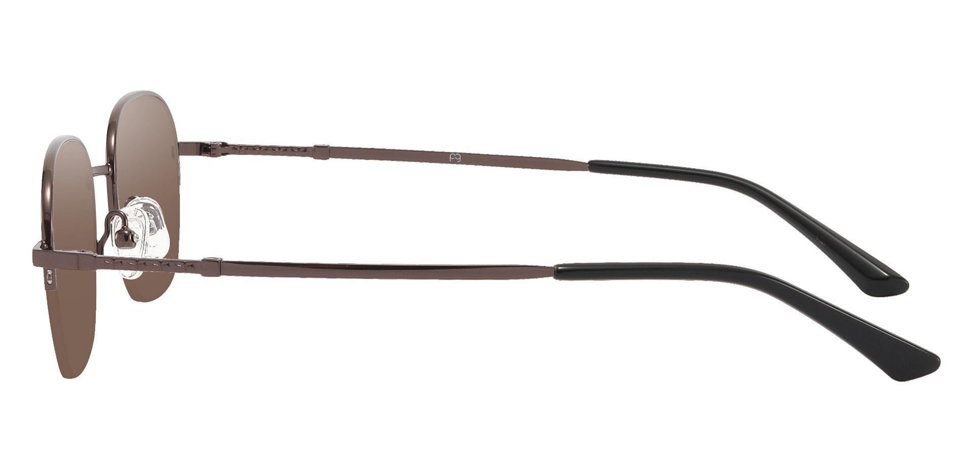 Rochester Oval Non-Rx Sunglasses - Brown Frame With Brown Lenses