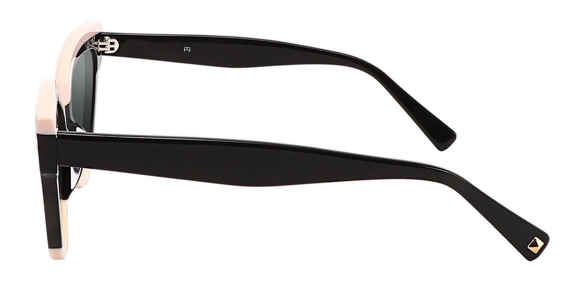 Mulberry Cat Eye Progressive Sunglasses - Black Frame With Gray Lenses