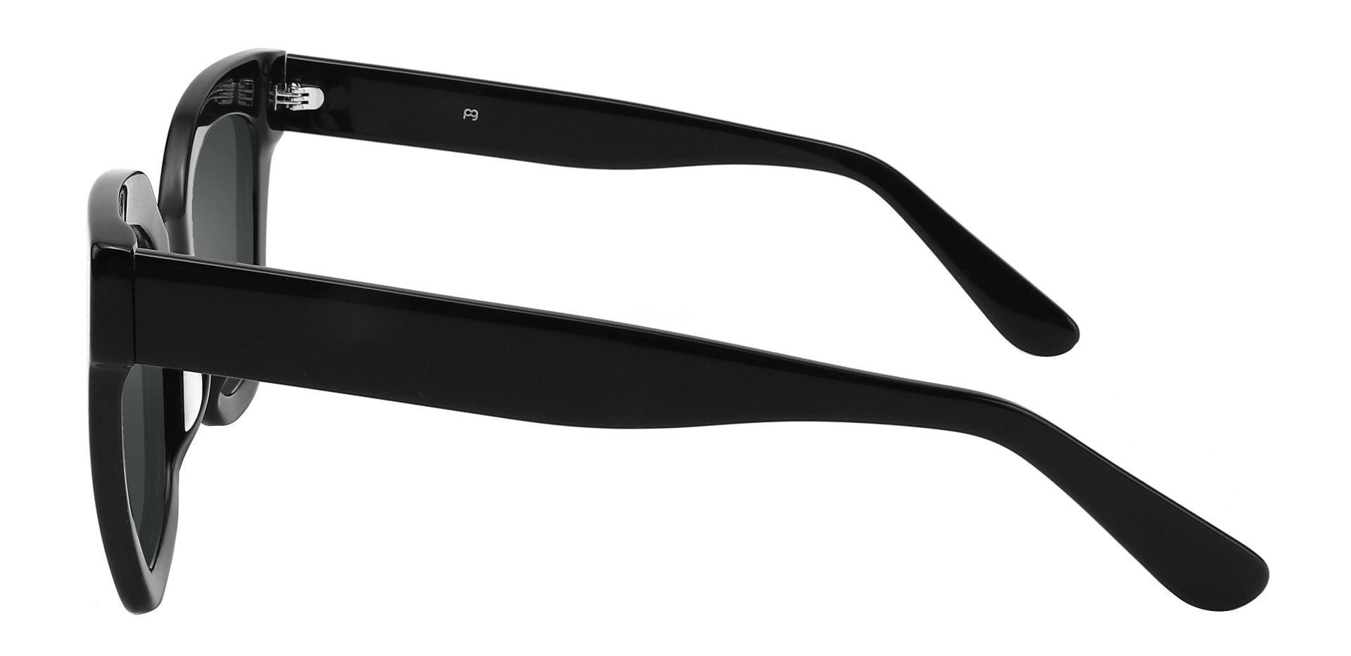 Faith Cat Eye Reading Sunglasses - Black Frame With Gray Lenses