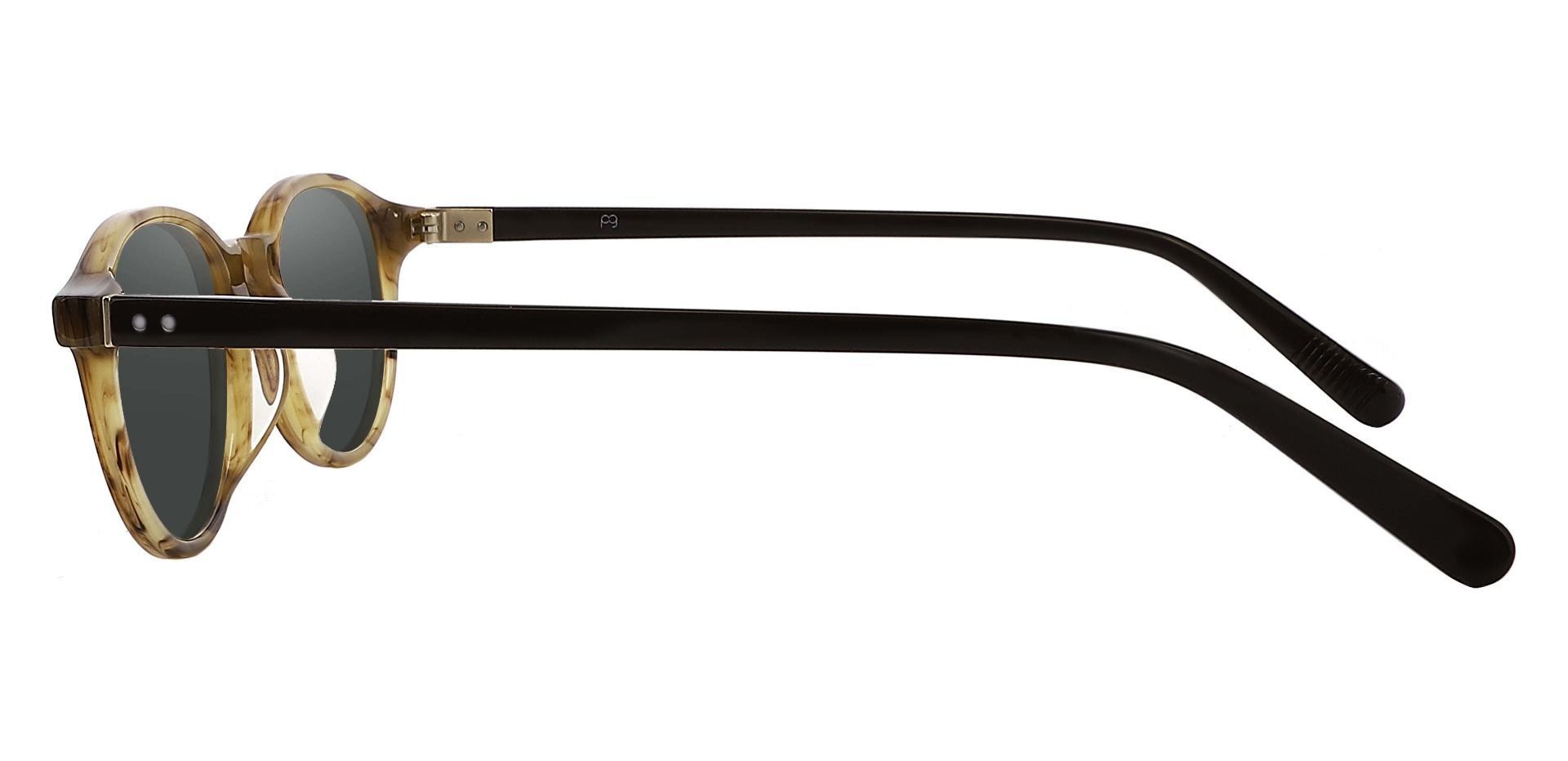 Avon Oval Prescription Sunglasses Brown Frame With Gray Lenses