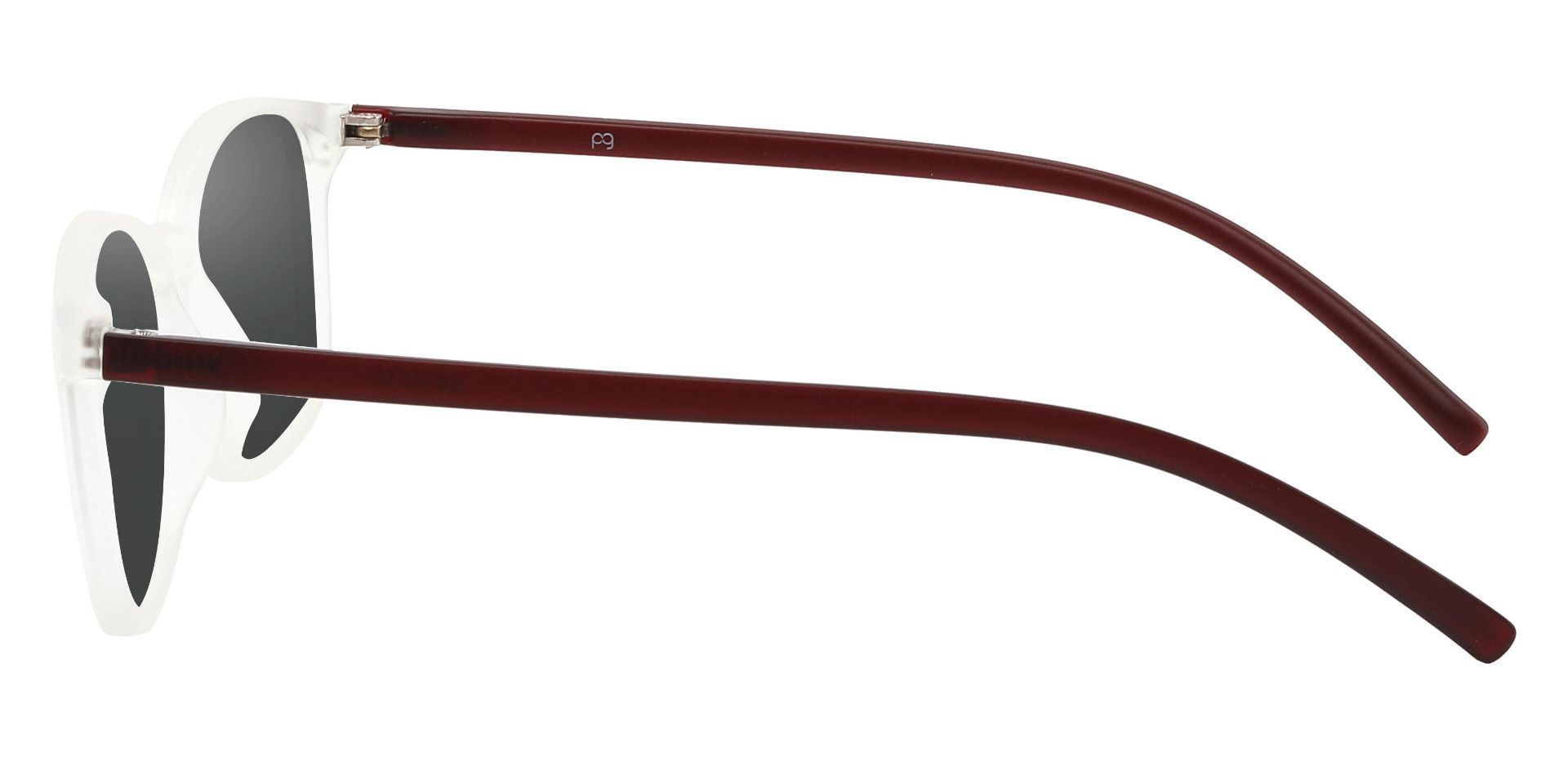 Onyx Square Progressive Sunglasses - Clear Frame With Gray Lenses