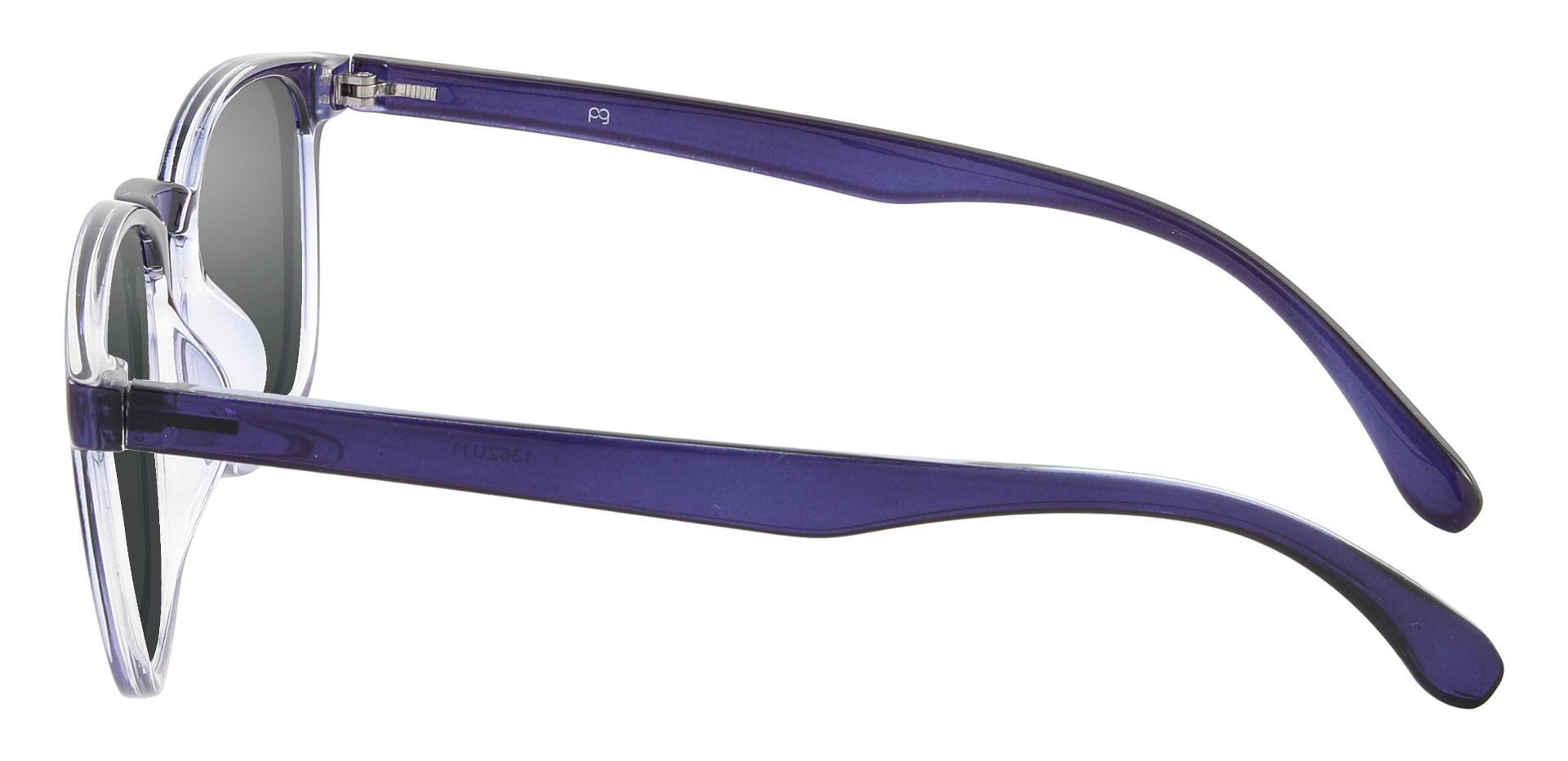 Gateway Square Non-Rx Sunglasses - Blue Frame With Gray Lenses