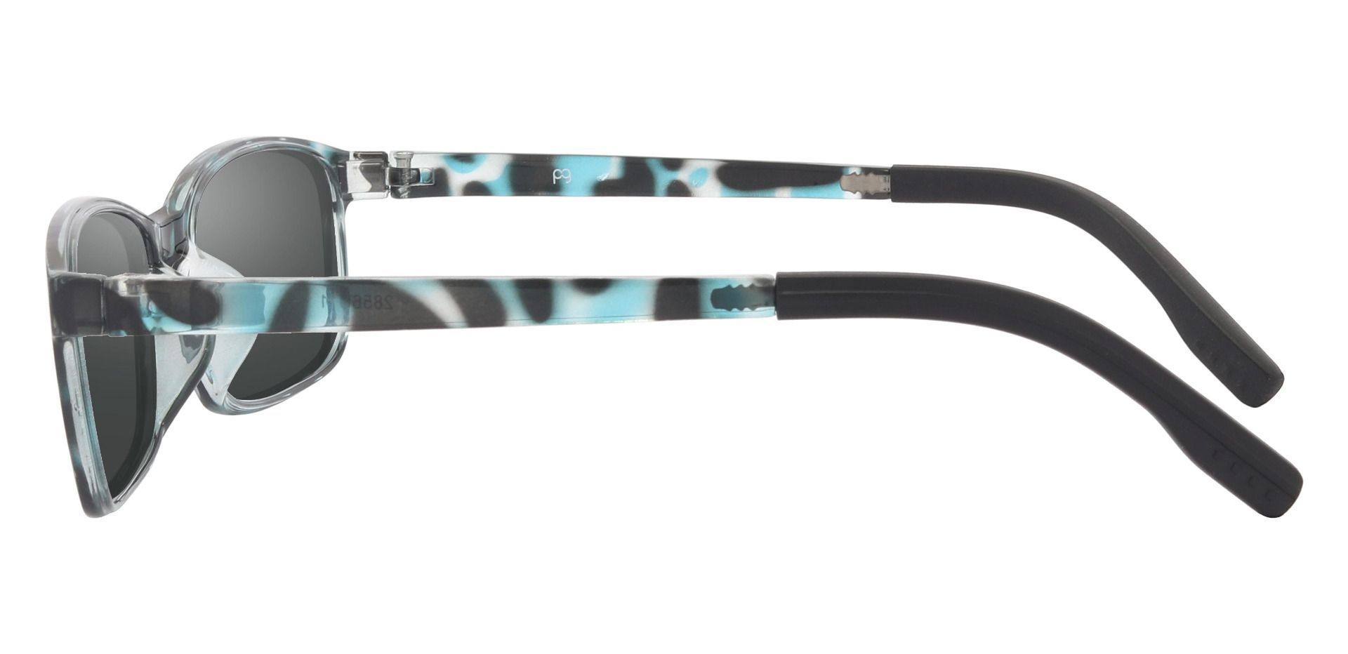 Inman Rectangle Prescription Sunglasses - Multi Color Frame With Gray Lenses