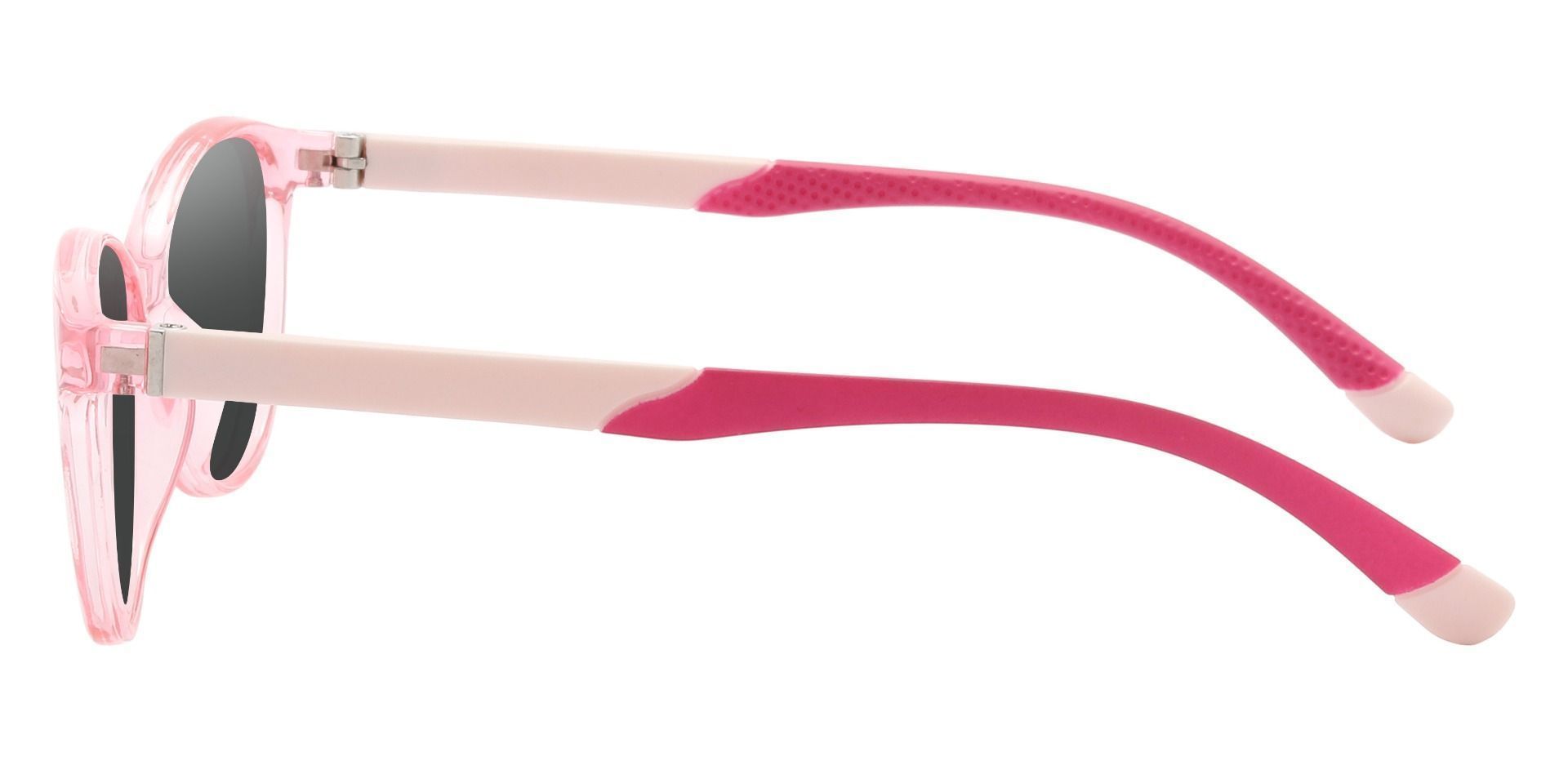Mildred Cat Eye Prescription Sunglasses - Pink Frame With Gray Lenses