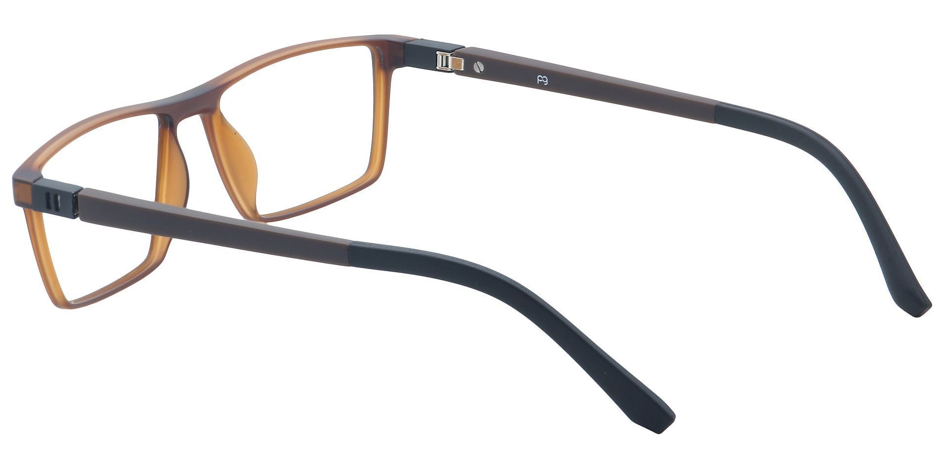 Woolf Rectangle Non-Rx Glasses - Brown