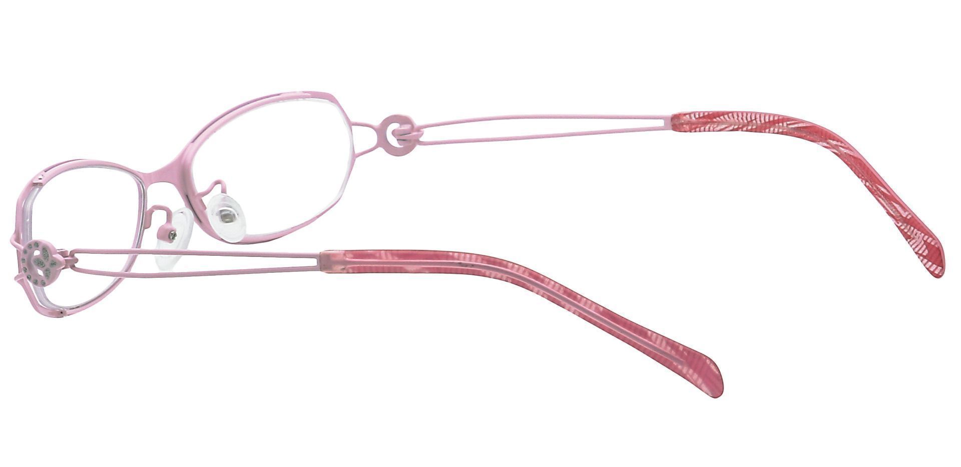 Cece Oval Non-Rx Glasses - Pink
