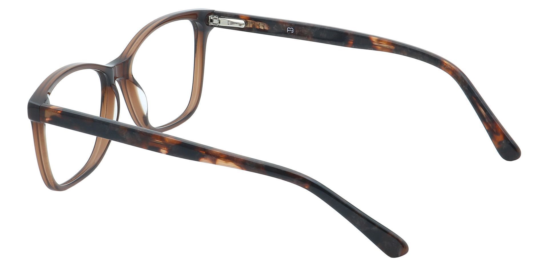 Casper Rectangle Lined Bifocal Glasses - Brown