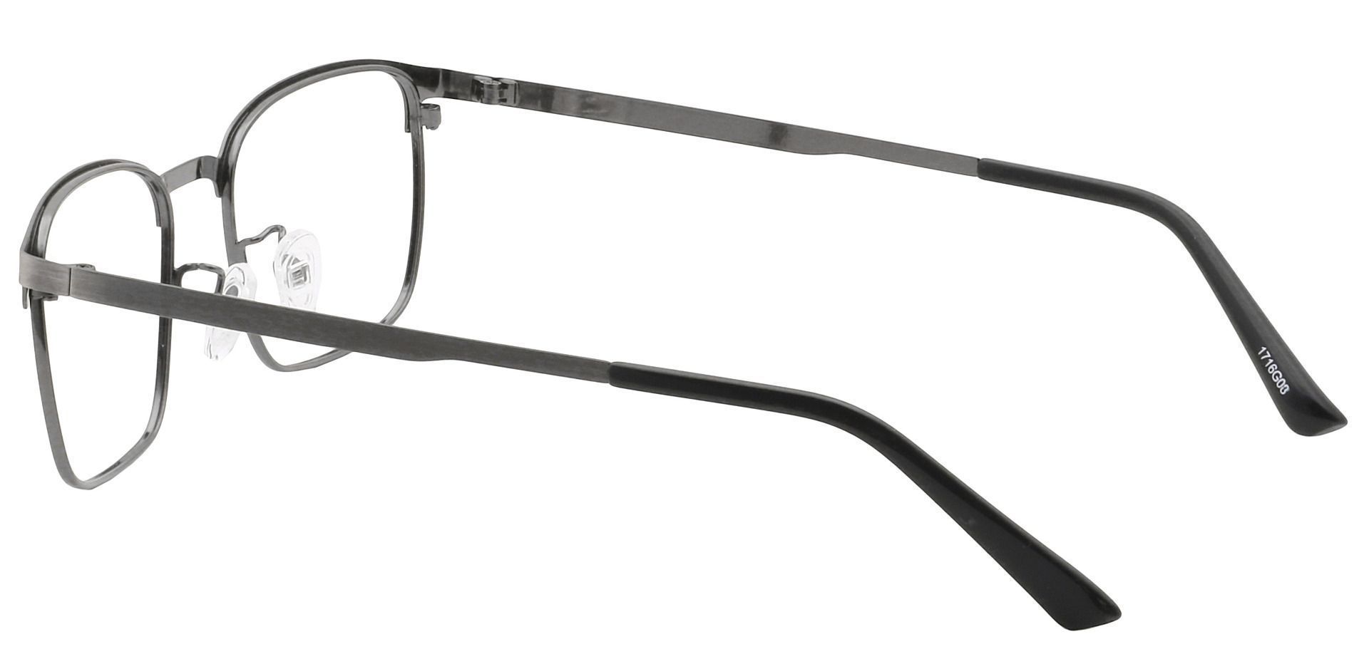 Kingston Square Lined Bifocal Glasses - Gray