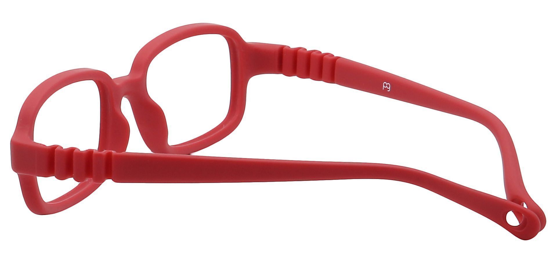 Jamie Rectangle Eyeglasses Frame - Red