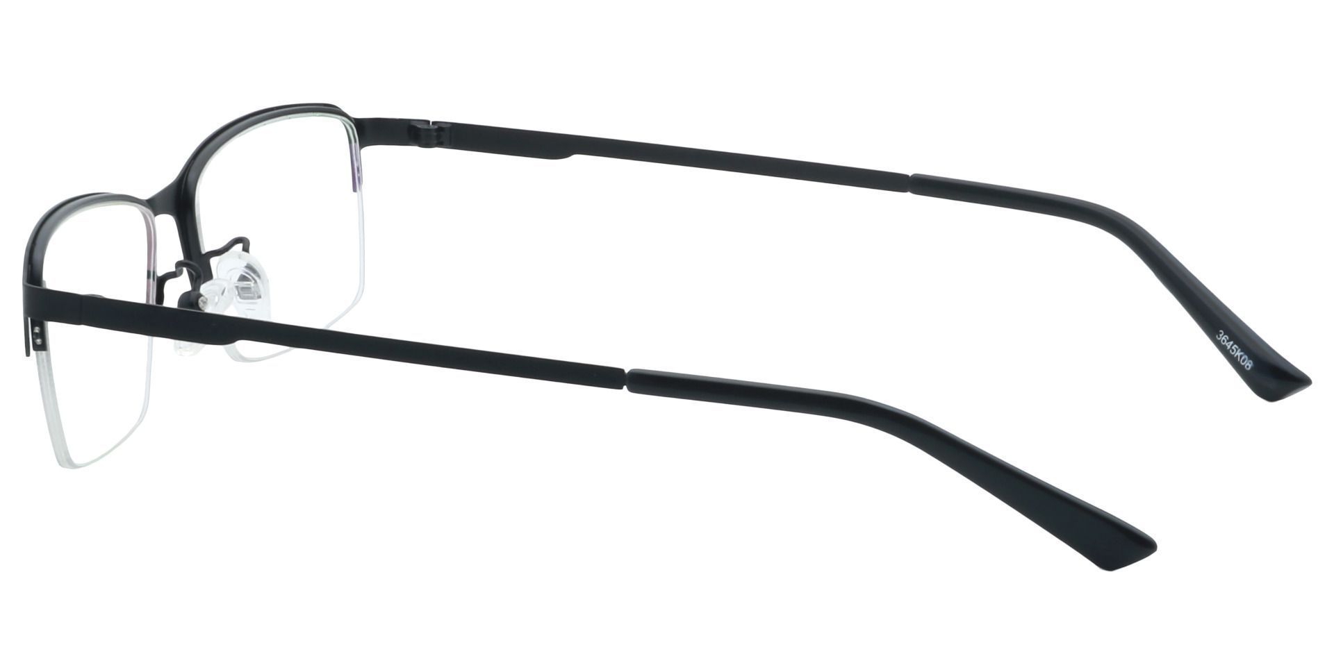 Bennett Rectangle Lined Bifocal Glasses - Black