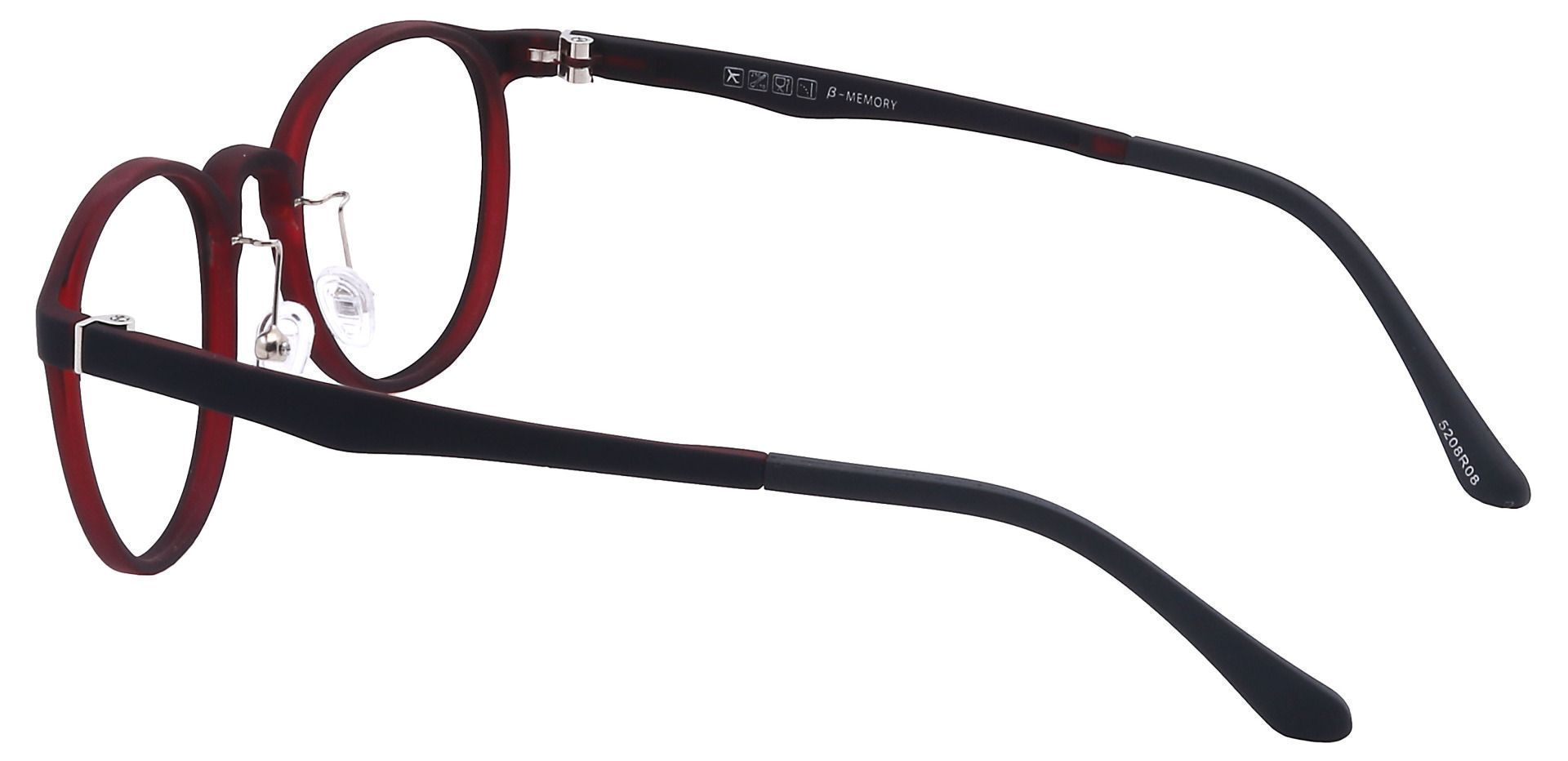 Nimbus Oval Progressive Glasses - Red