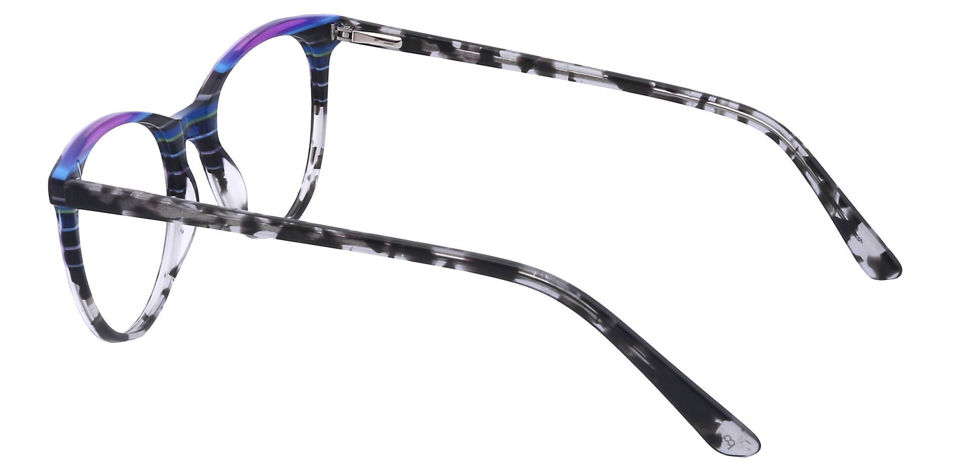 Patagonia Oval Eyeglasses Frame - Multicolored Blue Stripes  Multicolor