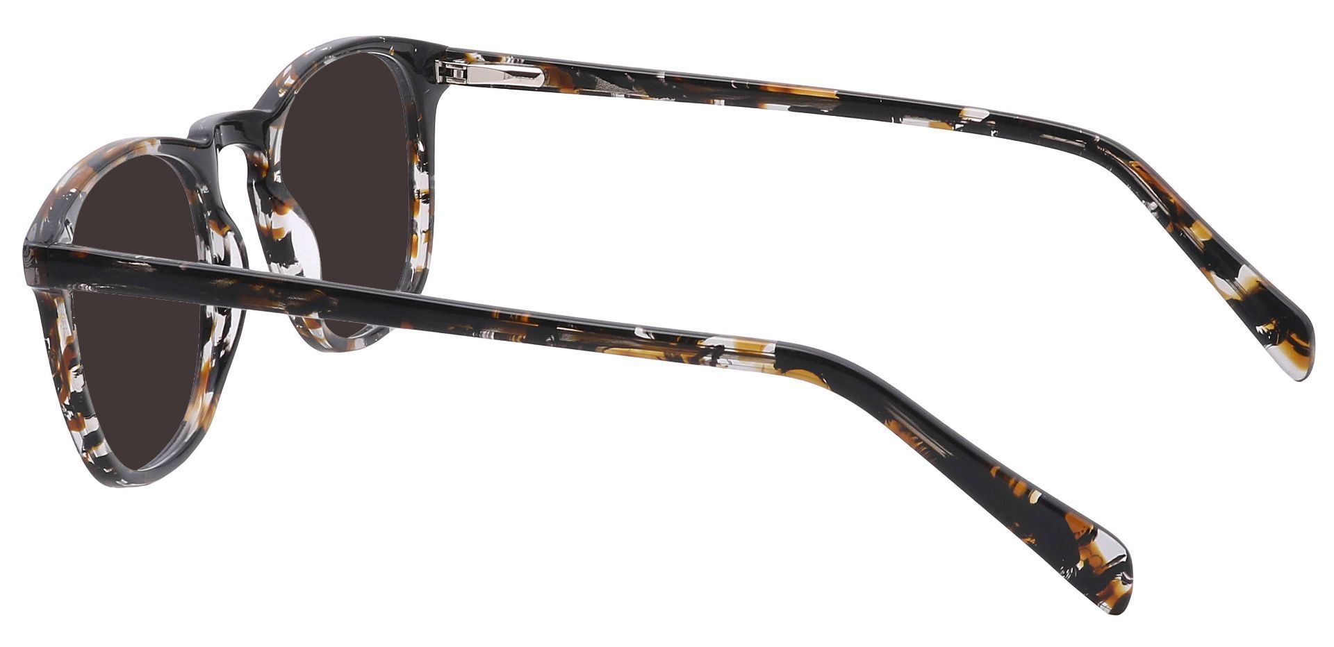 Venti Square Non-Rx Sunglasses - Black Frame With Gray Lenses