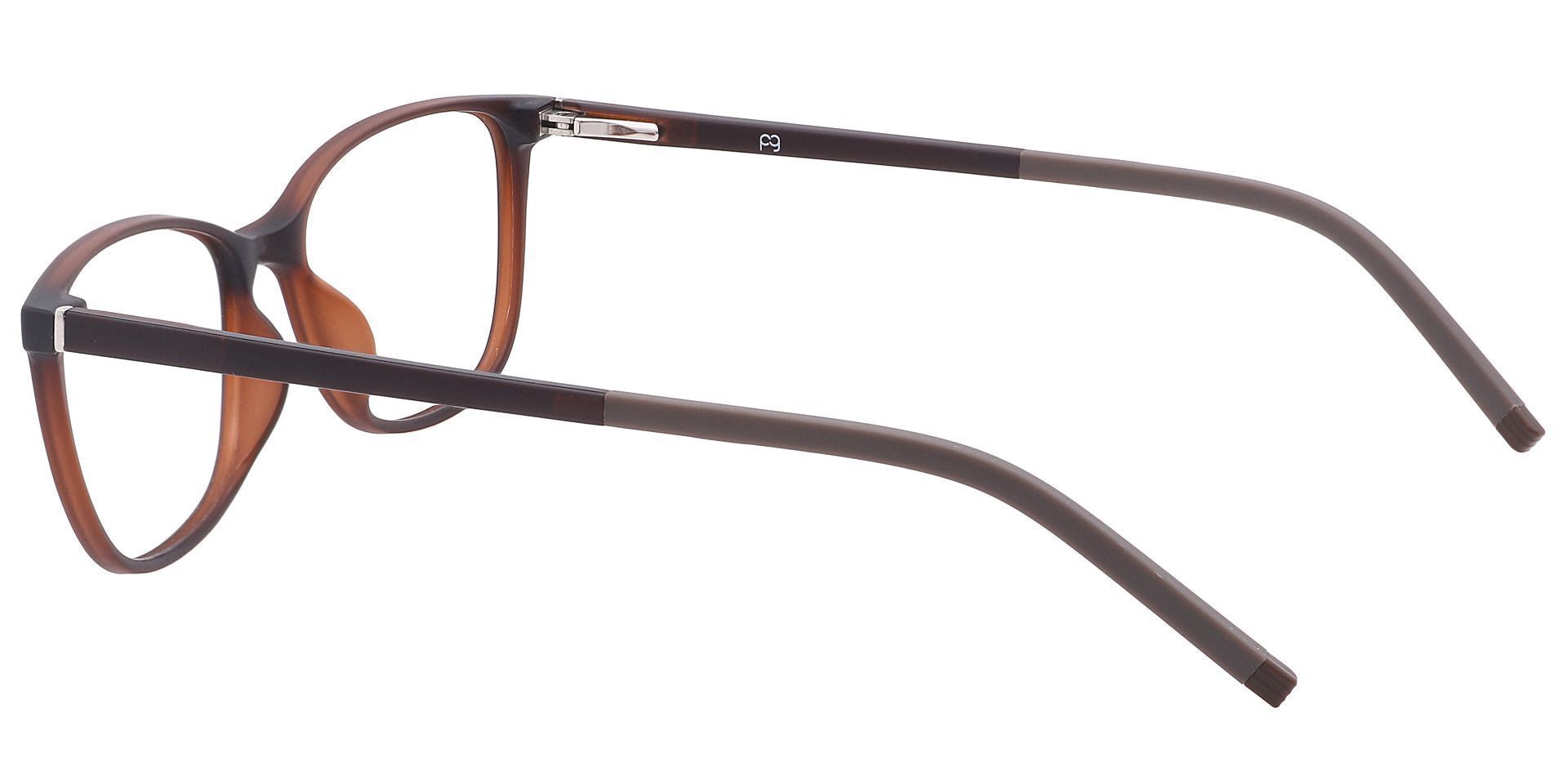 Danica Square Progressive Glasses - Brown