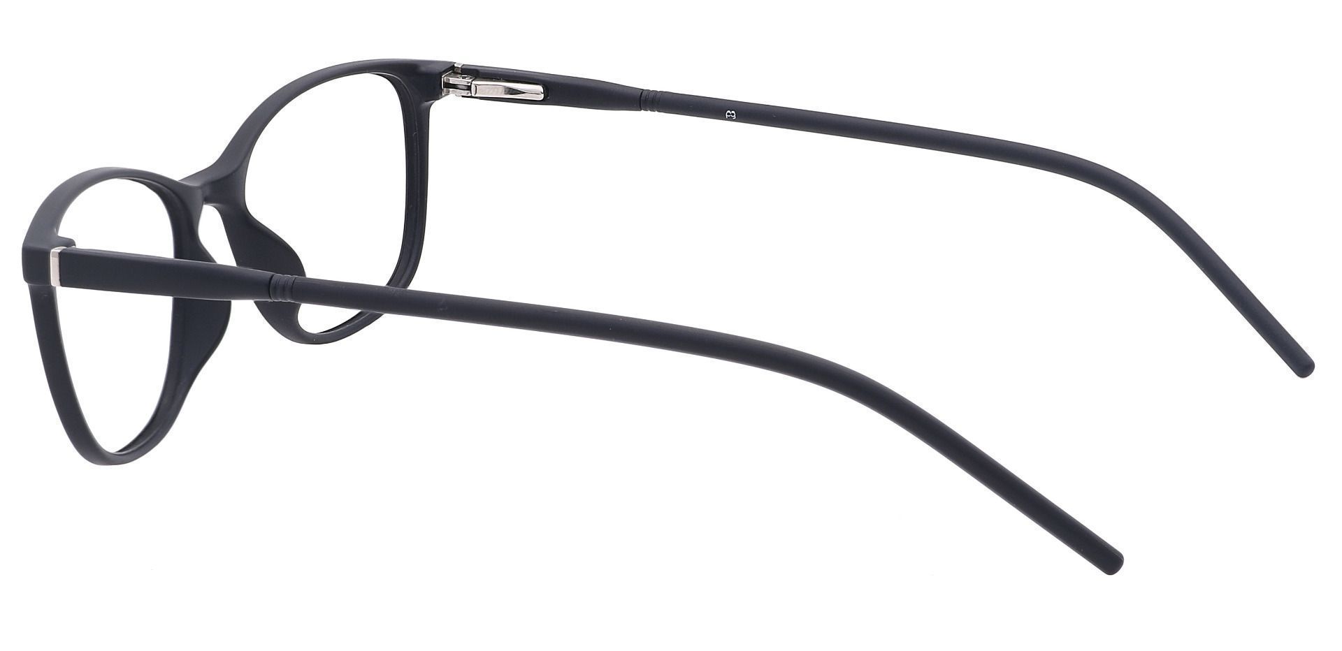 Hazel Square Lined Bifocal Glasses - Black