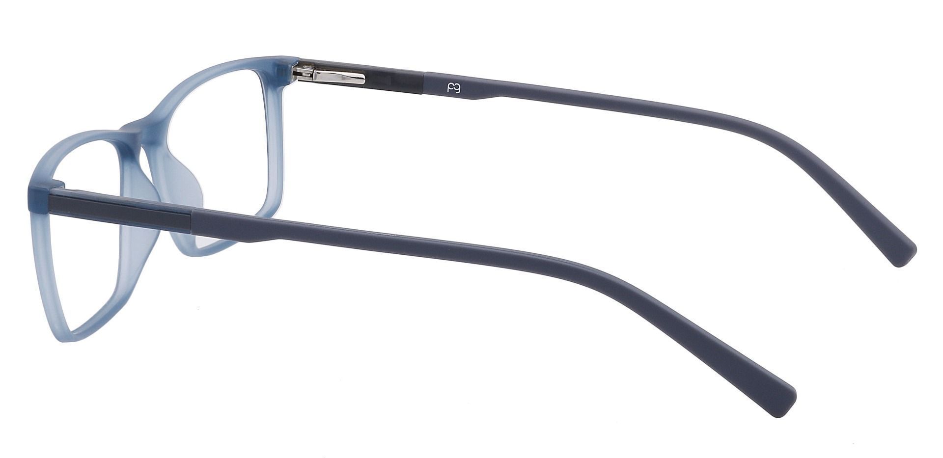 Helga Rectangle Lined Bifocal Glasses -  Matte Denim Blue 