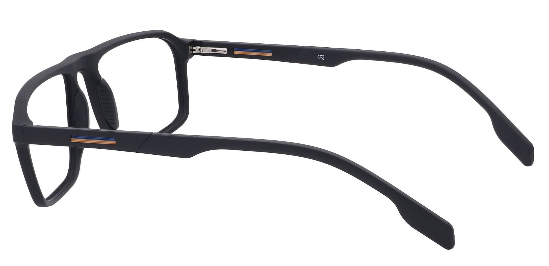 Hector Rectangle Eyeglasses Frame - Black