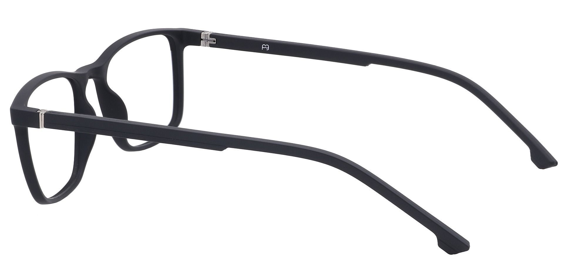 Franklin Rectangle Progressive Glasses -   Matte Black  
