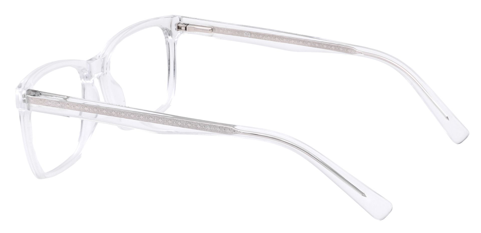 Galaxy Rectangle Blue Light Blocking Glasses - Clear