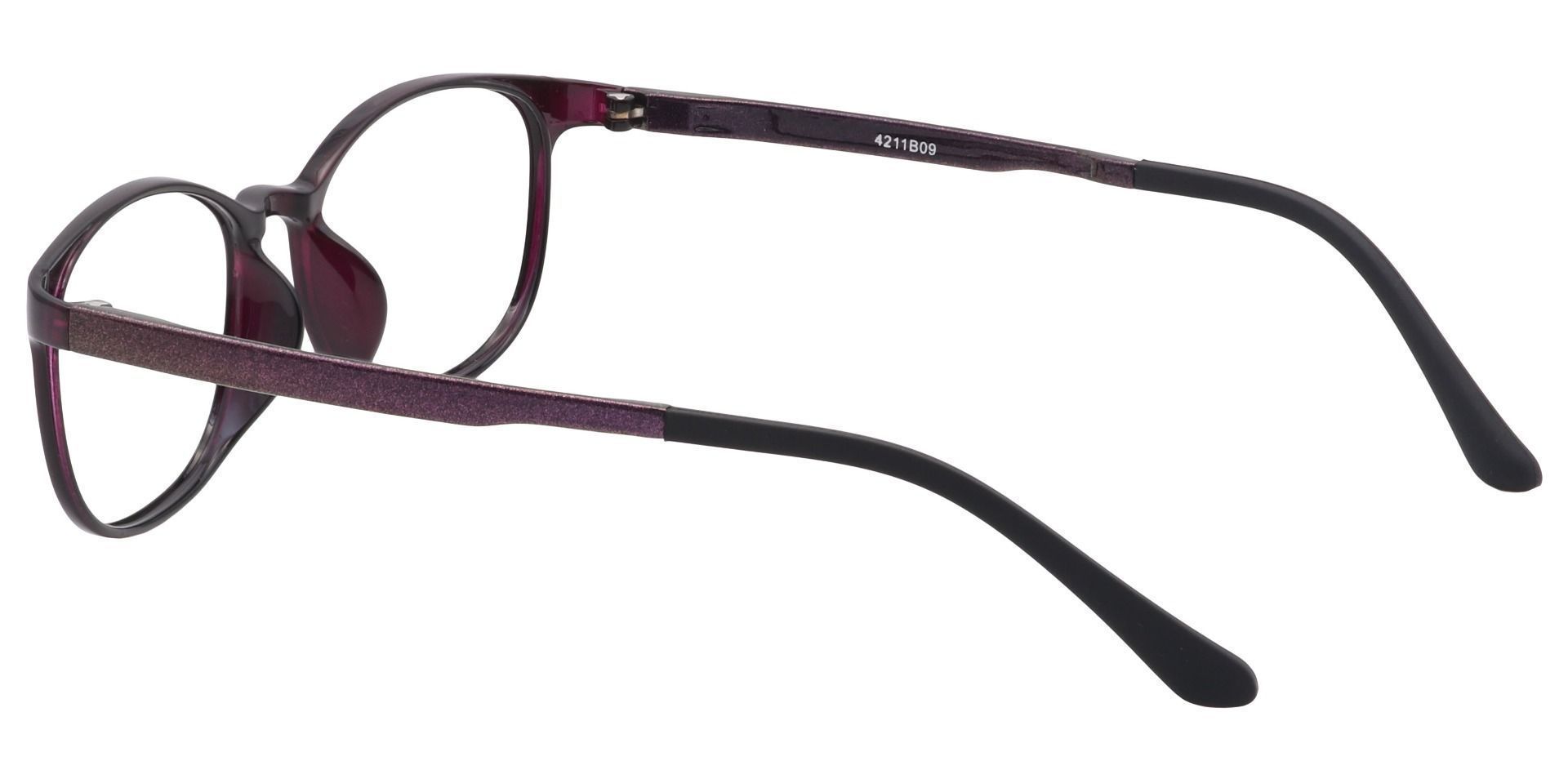 Sherry Oval Lined Bifocal Glasses - Plum Crystal