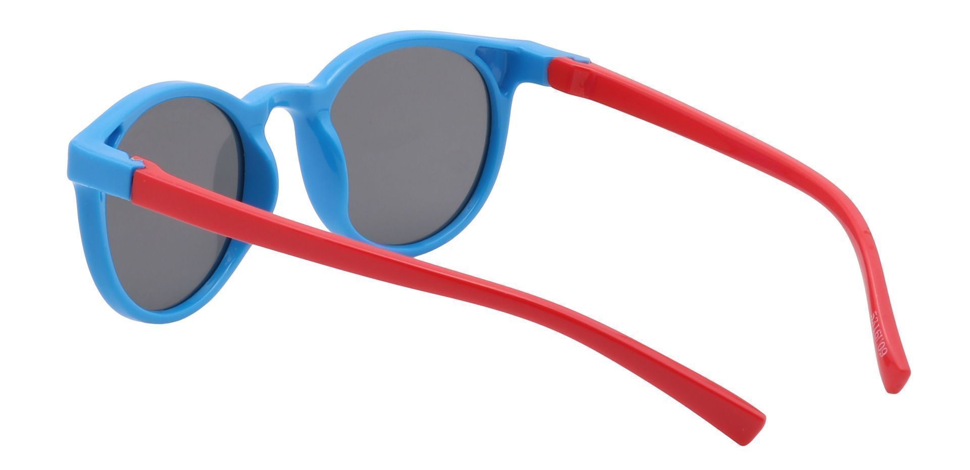 Bender Round Reading Sunglasses - Blue Frame With Gray Lenses