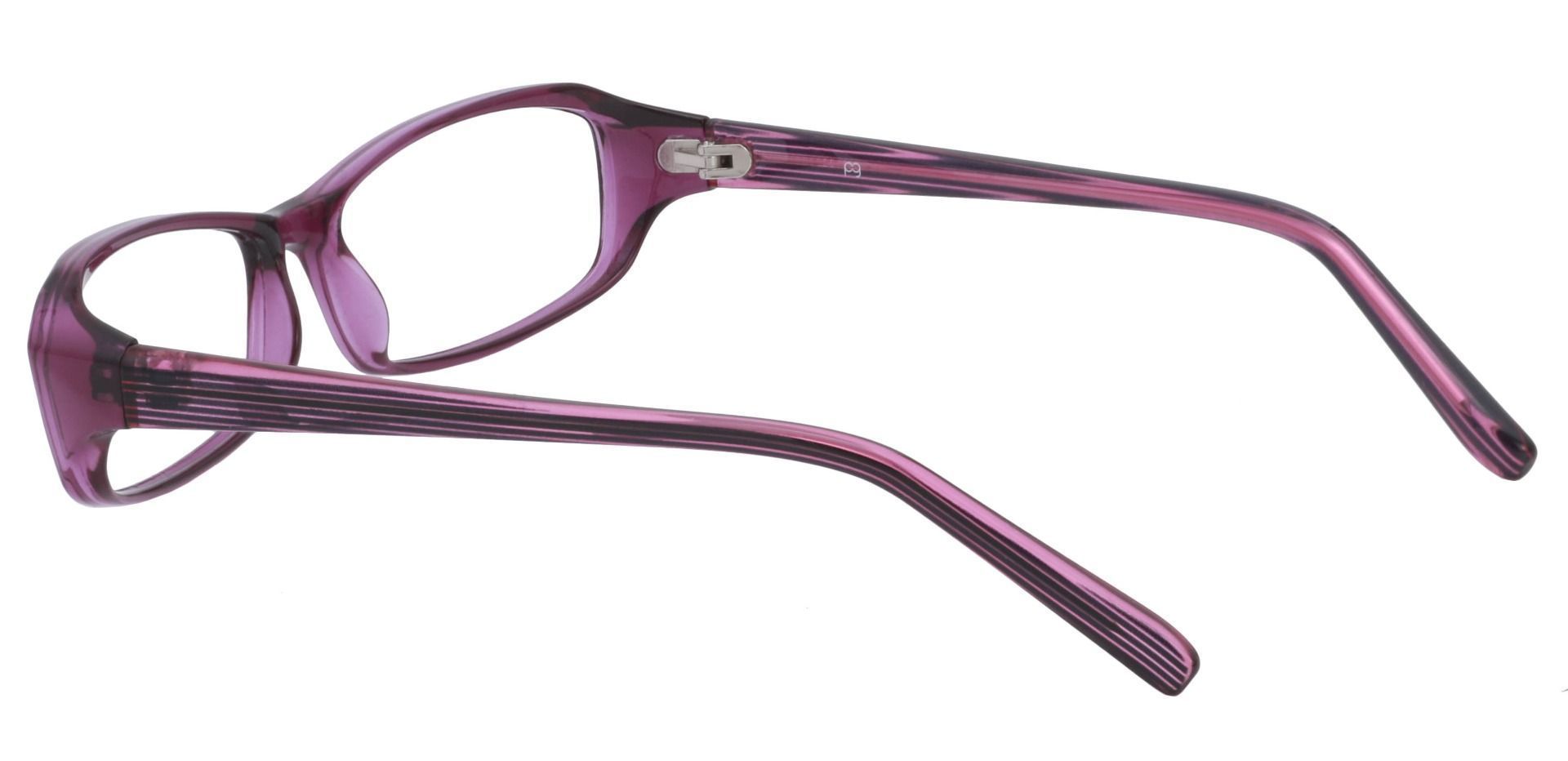 Wilson Rectangle Lined Bifocal Glasses - Purple
