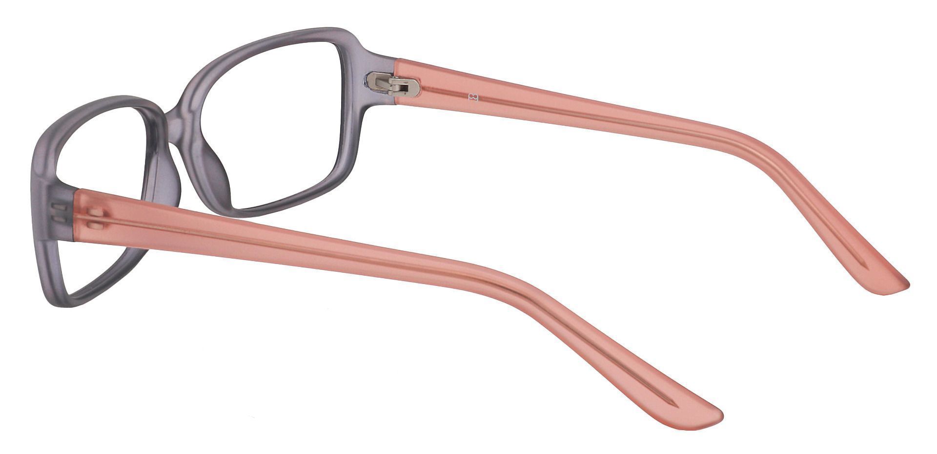 Denton Rectangle Progressive Glasses - Matte Grey