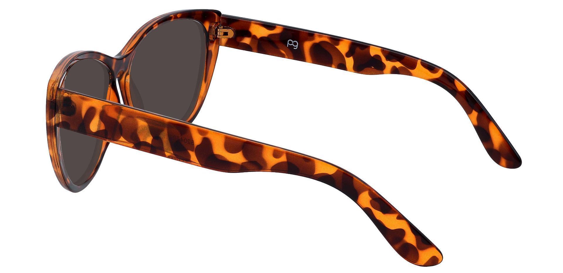 Lynn Cat-Eye Prescription Sunglasses - Tortoise Frame With Gray Lenses