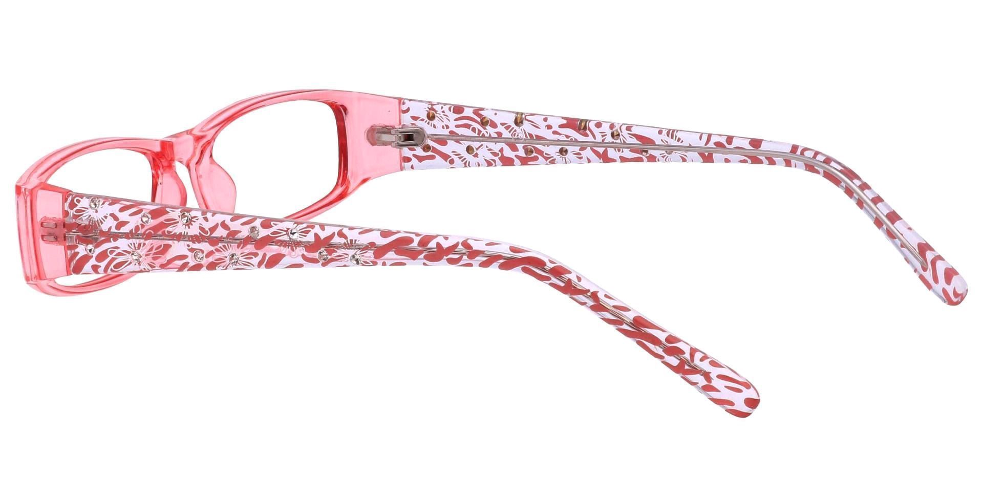 Camille Rectangle Single Vision Glasses - Pink