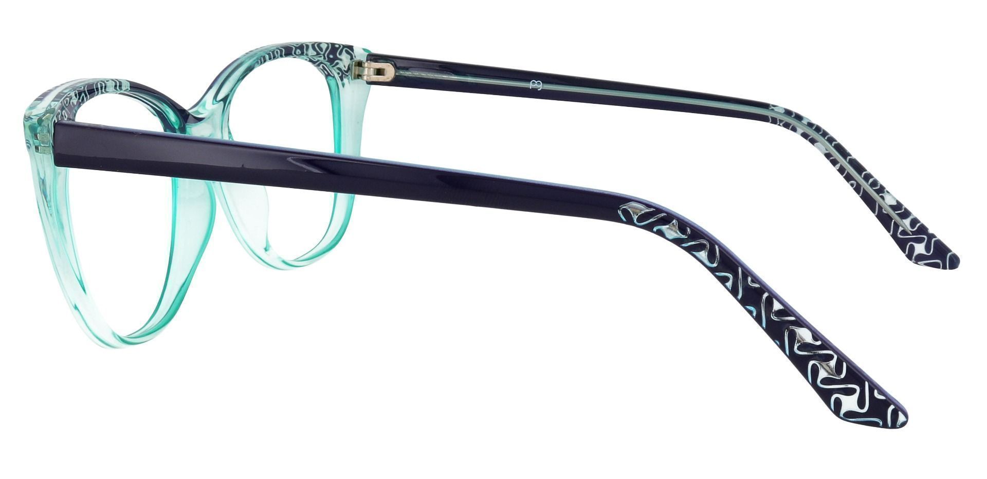 Alberta Cat Eye Prescription Glasses - Blue
