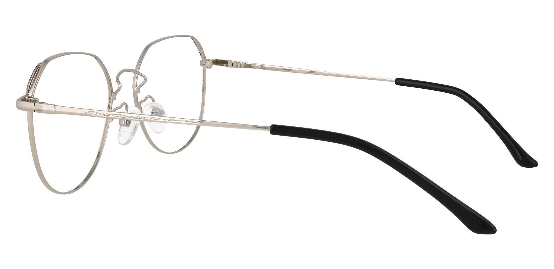 Figaro Geometric Lined Bifocal Glasses - Silver
