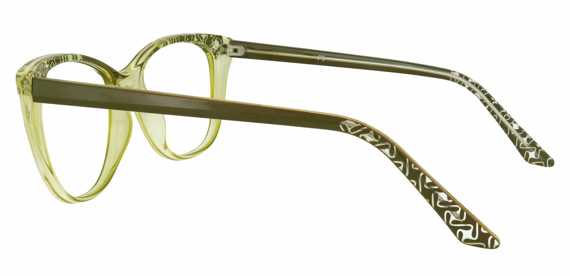 Alberta Cat Eye Prescription Glasses - Green