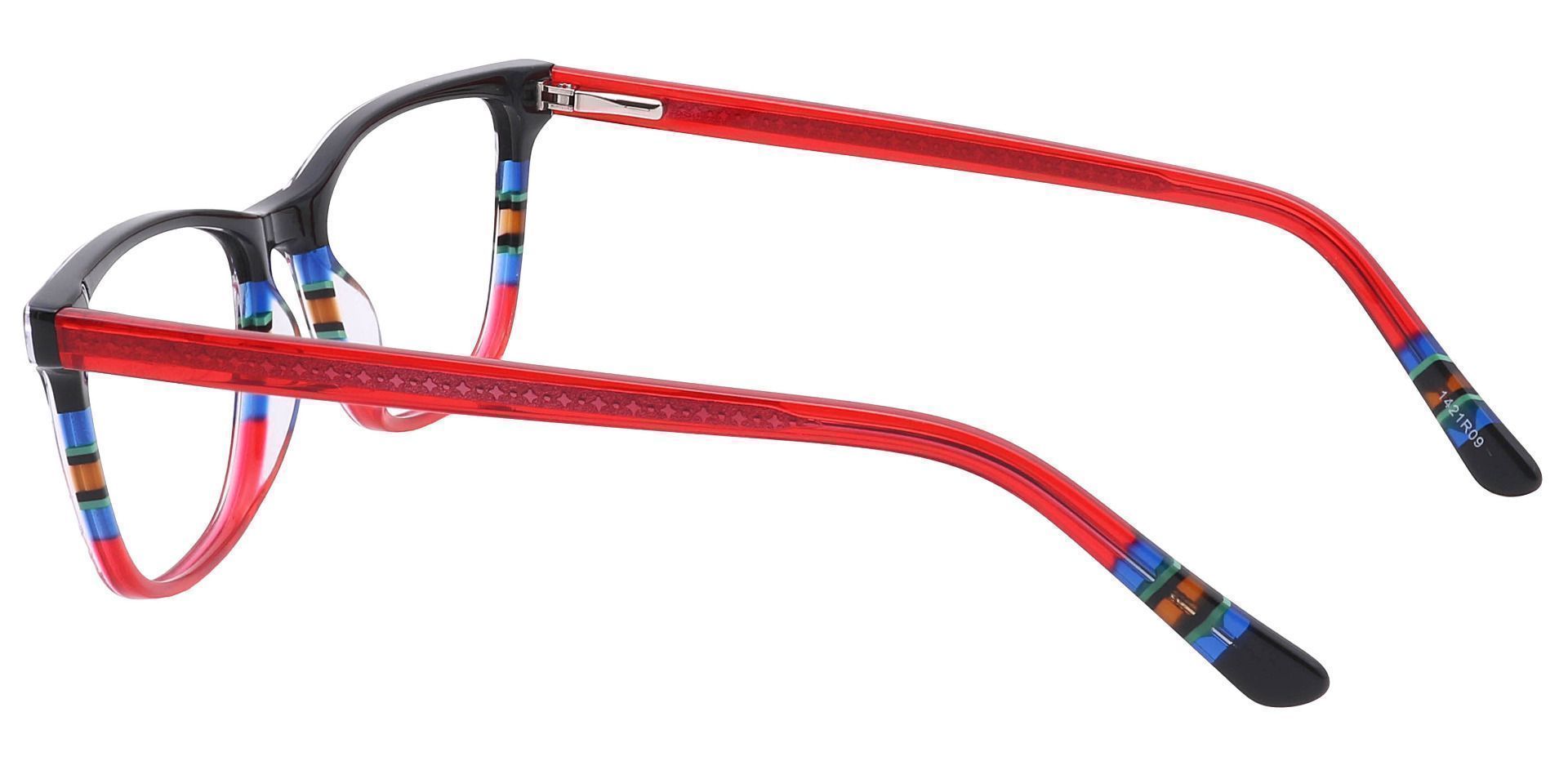 Taffie Oval Eyeglasses Frame - Red