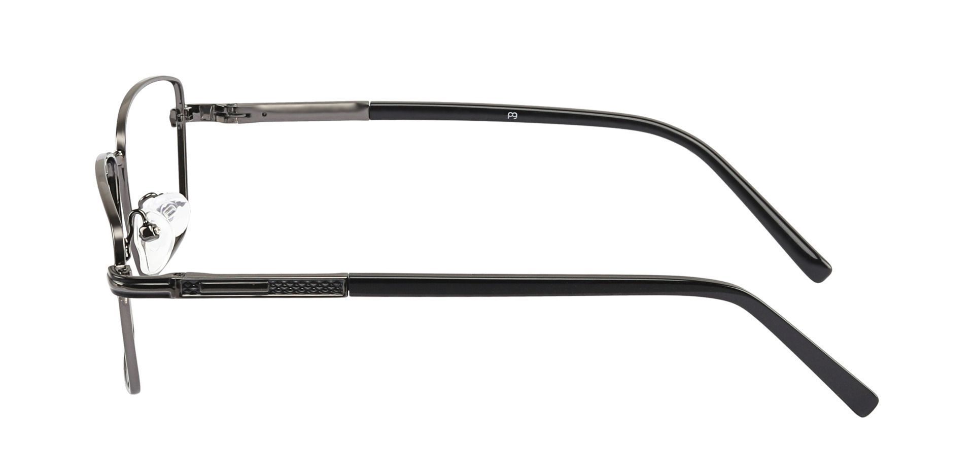 Daniel Rectangle Non-Rx Glasses -    Gunmetal   