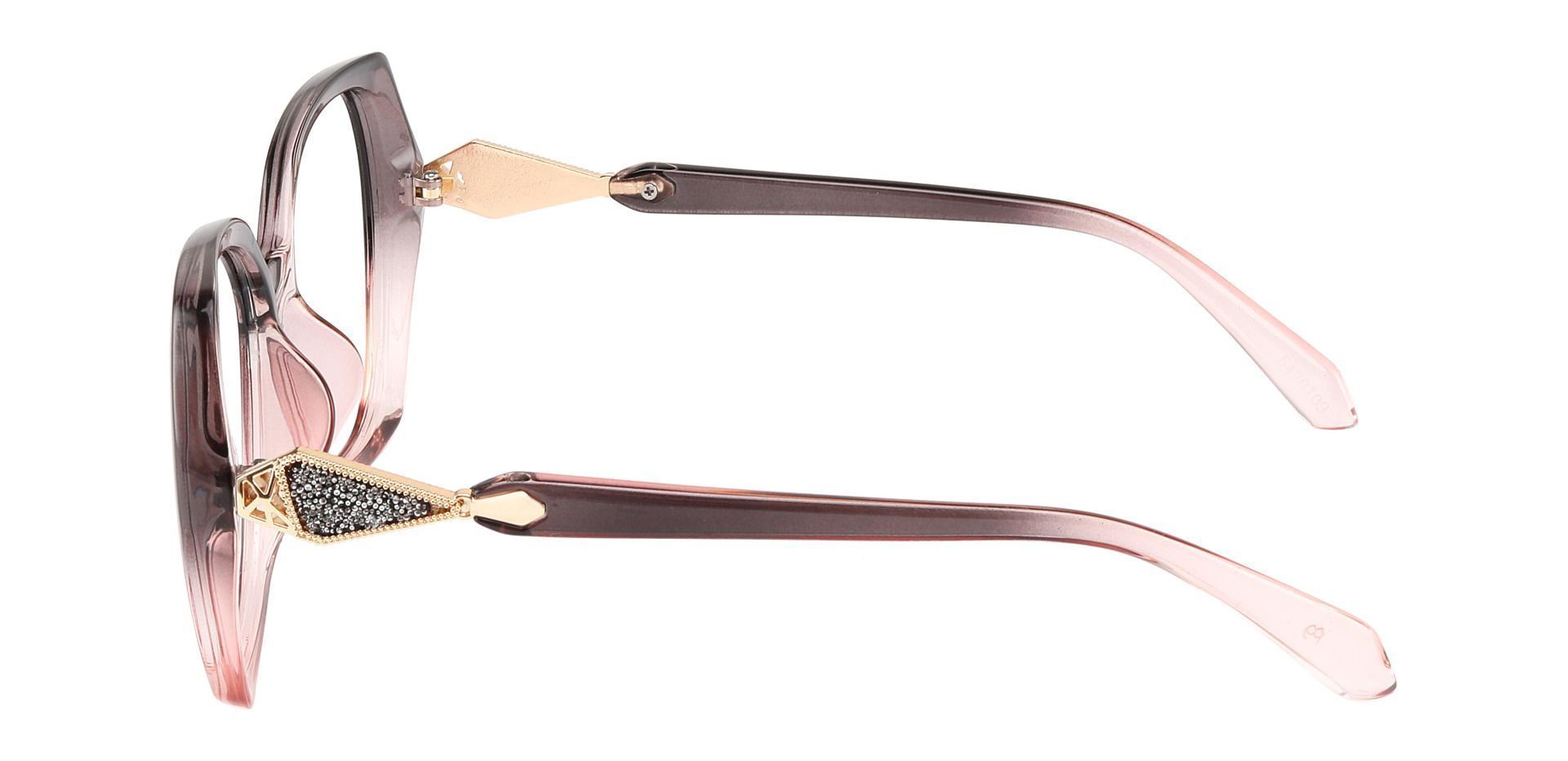 Solitaire Geometric Single Vision Glasses - Pink