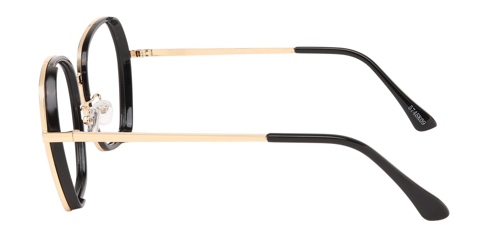 Tabby Geometric Single Vision Glasses - Black