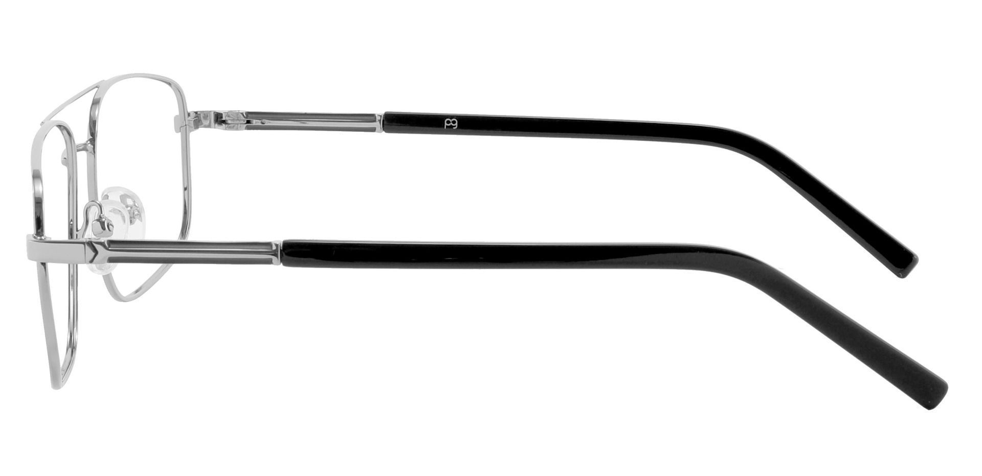 Davenport Aviator Non-Rx Glasses - Silver