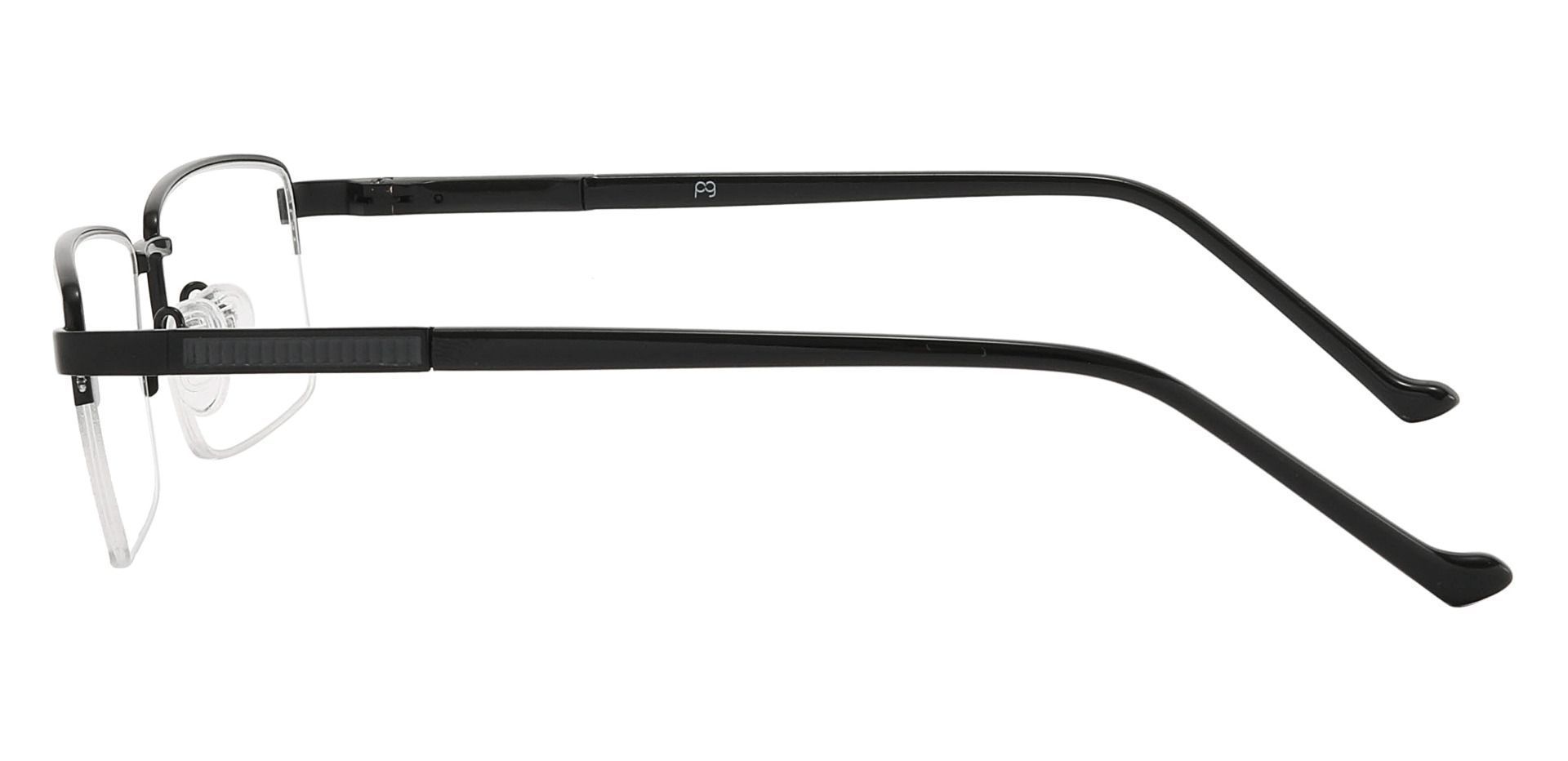 Burton Rectangle Progressive Glasses - Black