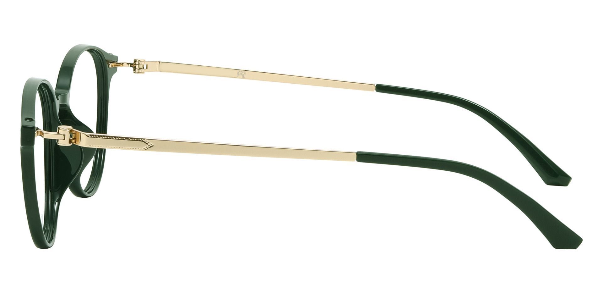 Springer Round Lined Bifocal Glasses - Green