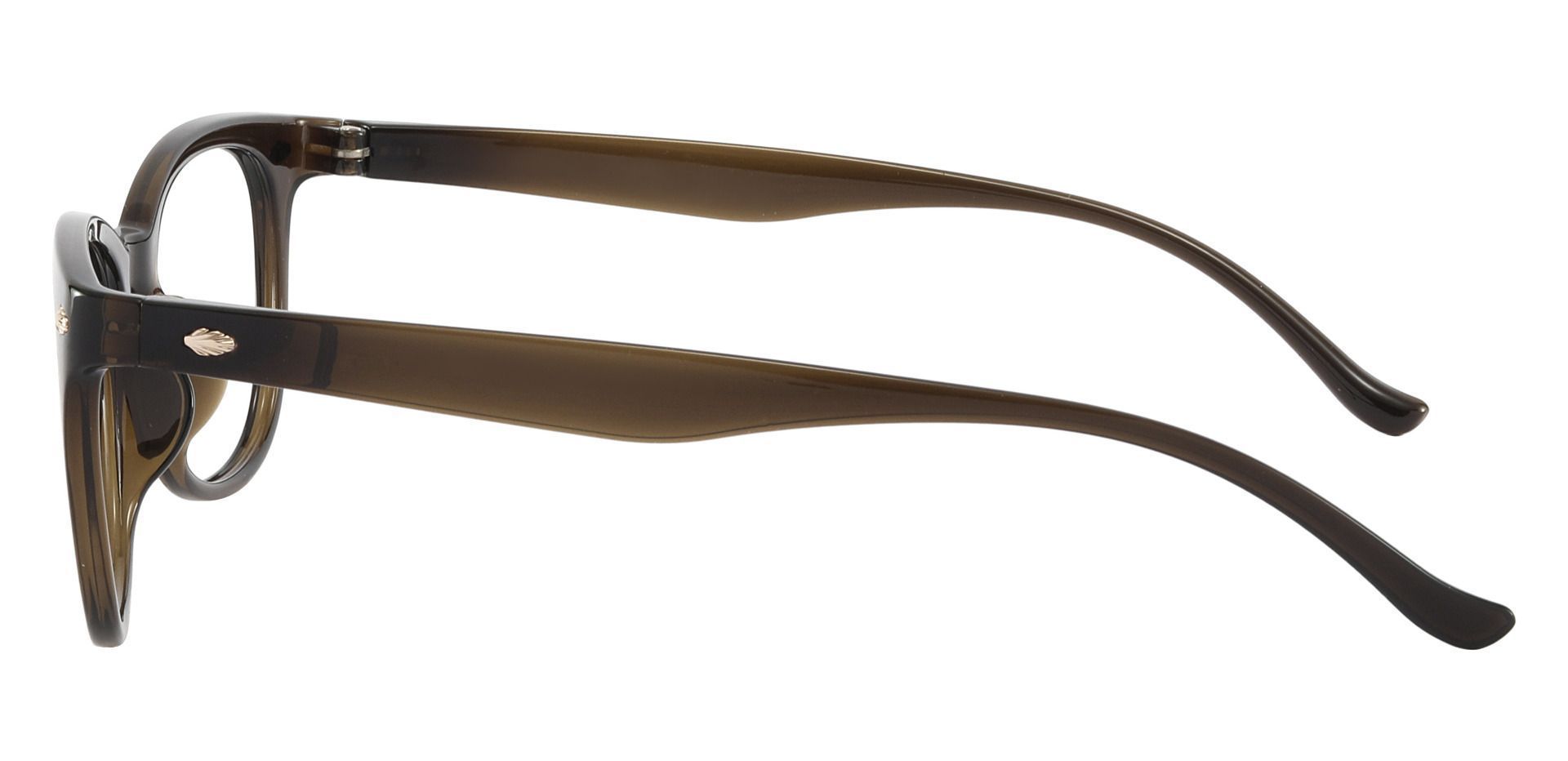 Pavilion Square Lined Bifocal Glasses - Brown