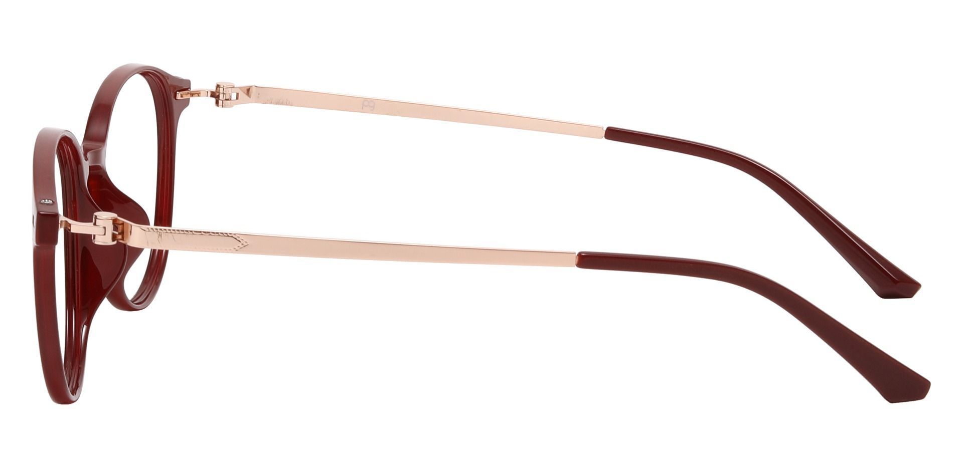 Springer Round Lined Bifocal Glasses - Red