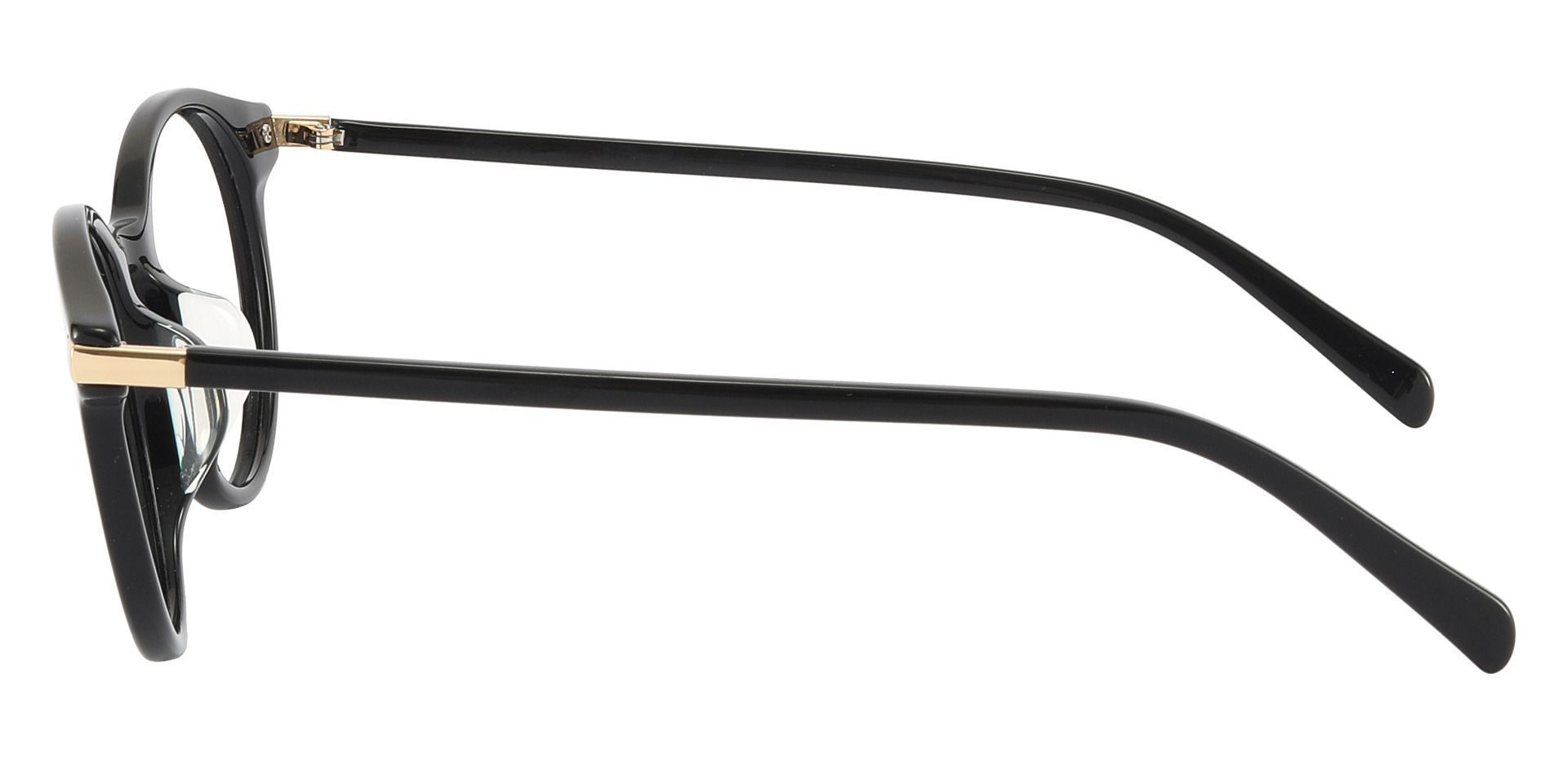 Barker Round Progressive Glasses - Black