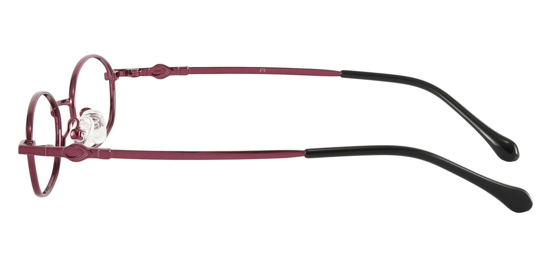 Fletcher Oval Single Vision Glasses - Purple