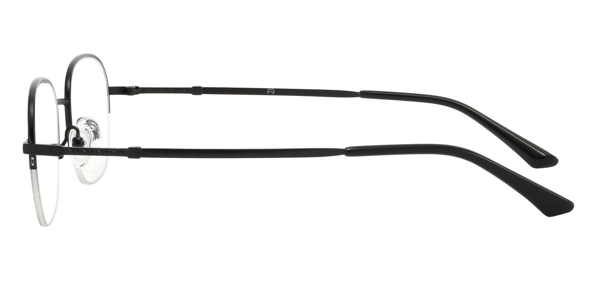 Rochester Oval Eyeglasses Frame - Black