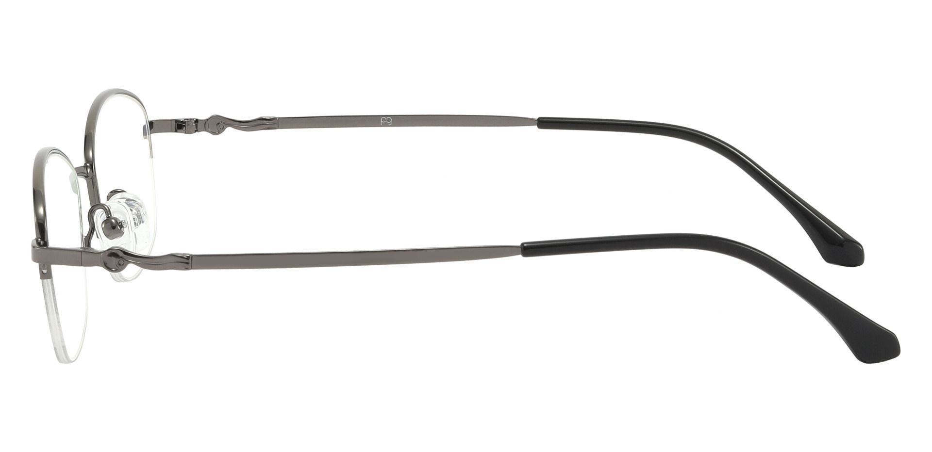 Beulah Oval Non-Rx Glasses - Gray